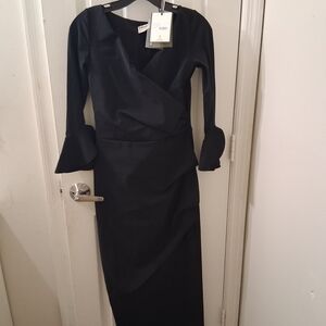 Chiara Boni Black Long Sleeve Dress